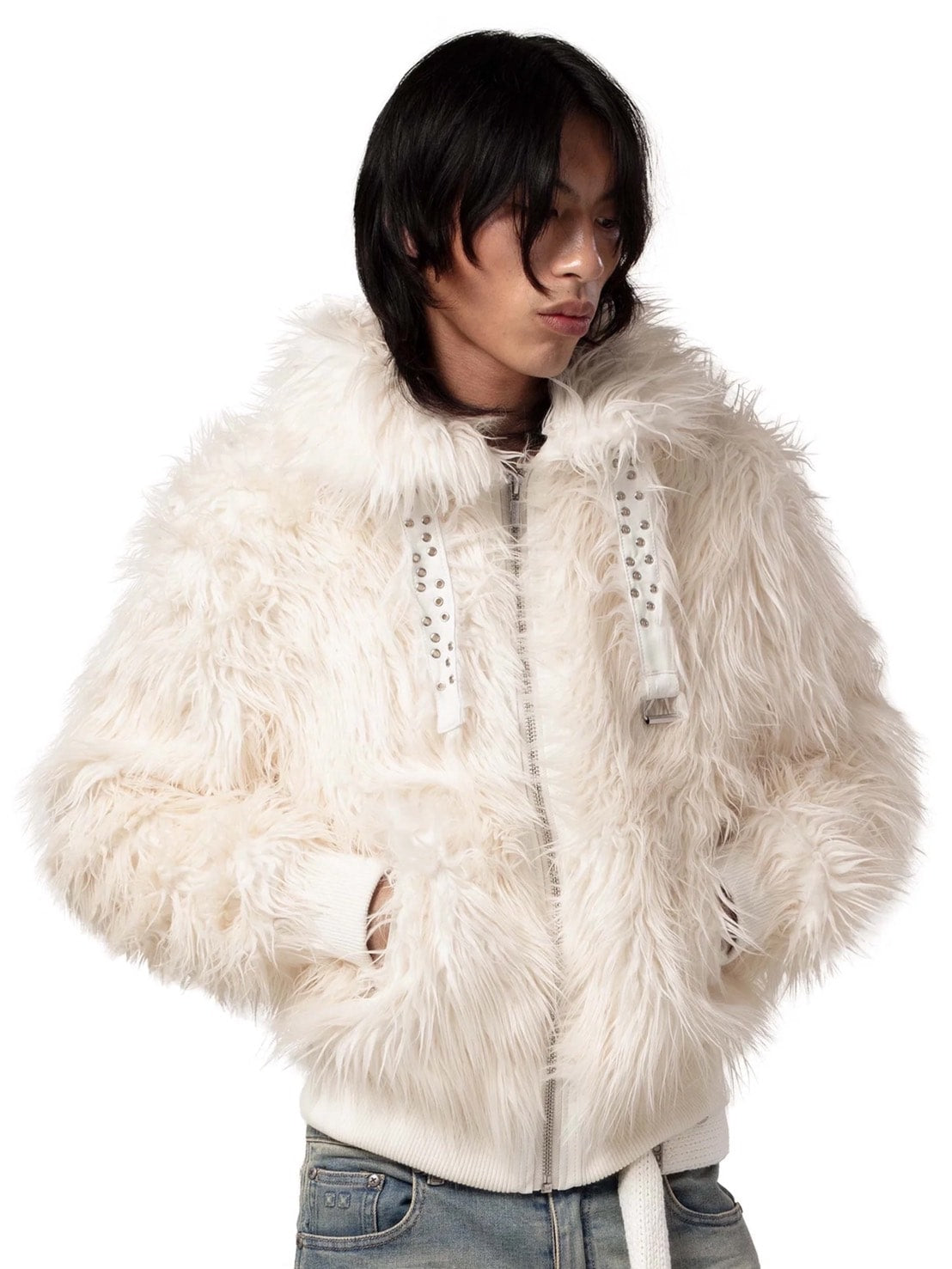 【RACER WORLDWIDE】Fur Bomber【レーサーワールドワイド】ファーボンバージャケット
