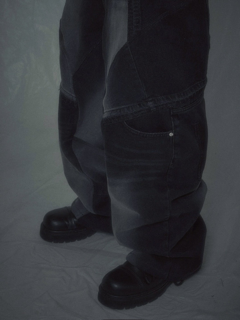 【SURGERY】surgery rebuild denim wide pants / 【サージェリー】サージェリー リビルド デニム ワイド パンツ