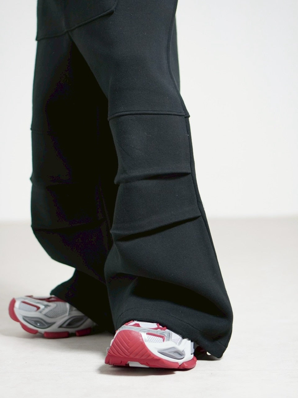 受注制【Chikashitsu +】heavy weight cotton design sweat pants / 【チカシツプラス】ヘビーウェイトコットンデザインスウェットパンツ (3color)