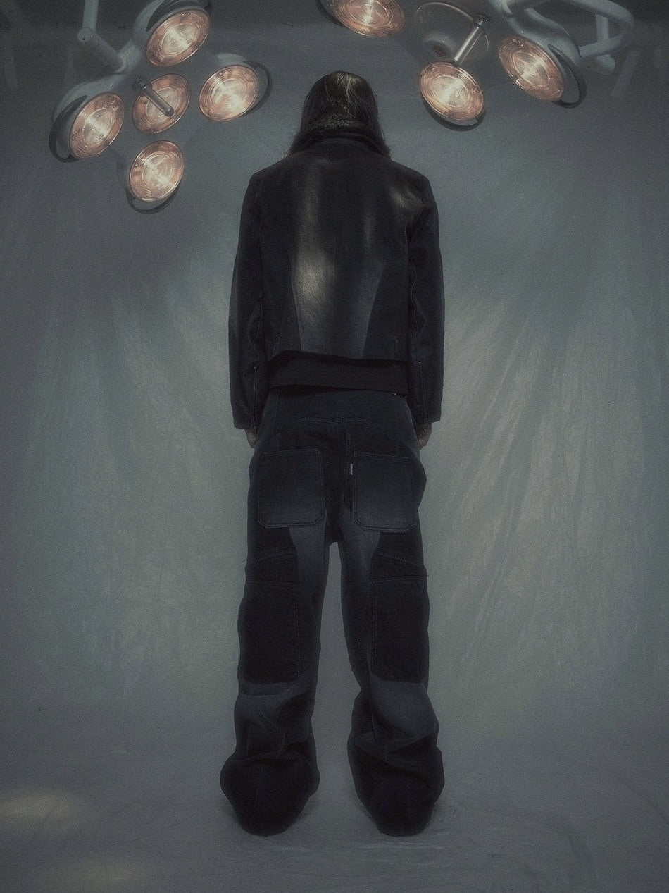 【SURGERY】Surgery fur trimming denim jacket