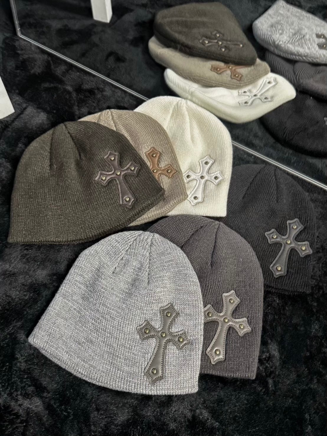 受注制【Never mind the XU】cross beanie / 【ネバーマインドザエックスユー】クロスビーニー (6color)