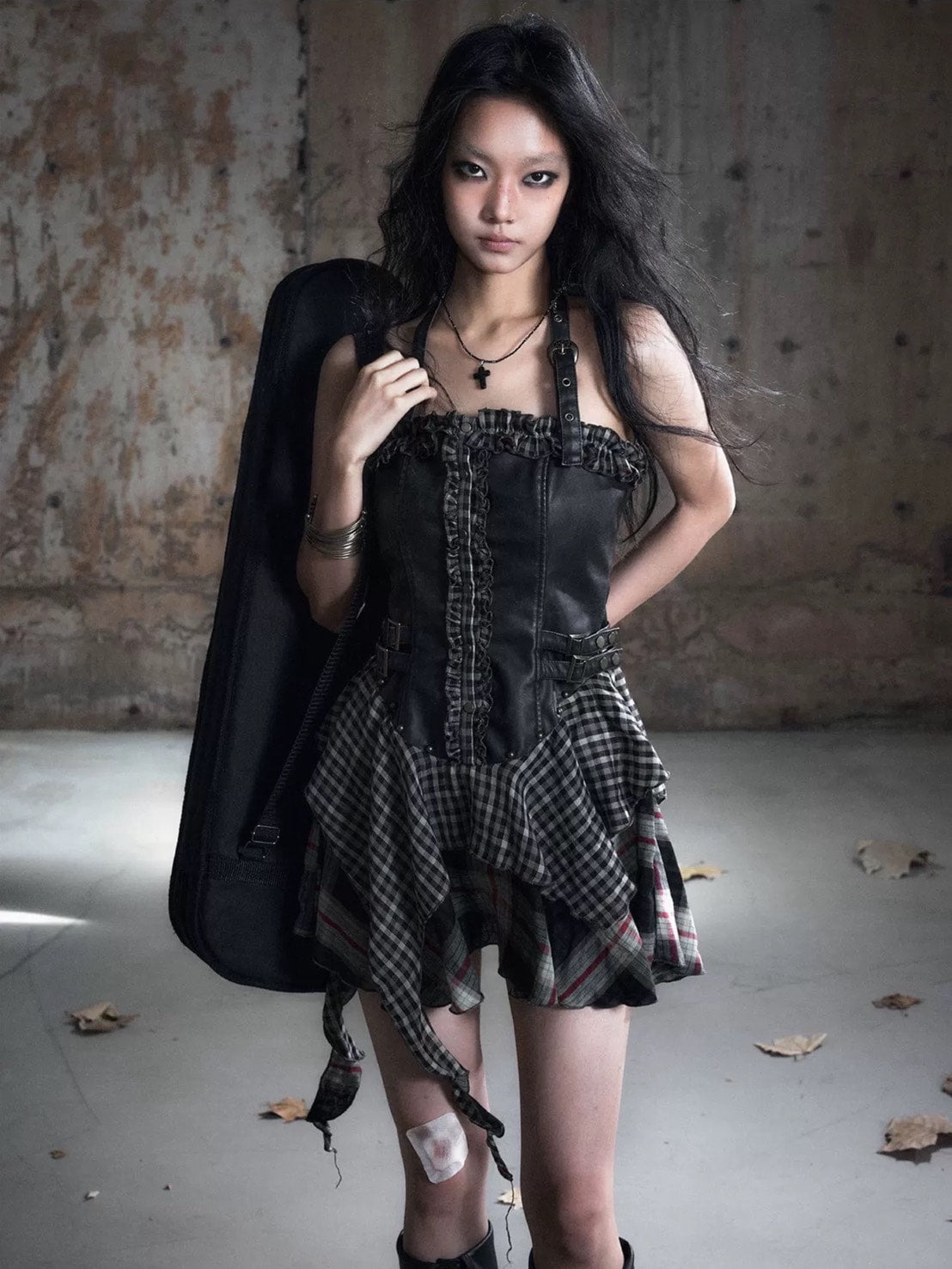 【Cest Nous】Belted Halter Dress / 【セヌー】ベルトホルターフリルワンピース