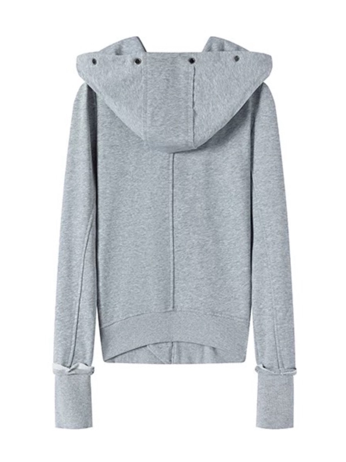 【Cest Nous】Studded Hoodie / 【セヌー】オープンカラースタッズジップパーカー