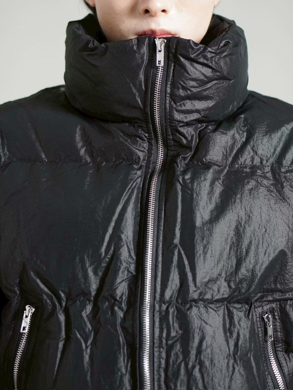 受注制【Chikashitsu +】cropped puffer jacket / 【チカシツプラス】クロップドパファージャケット (3color)