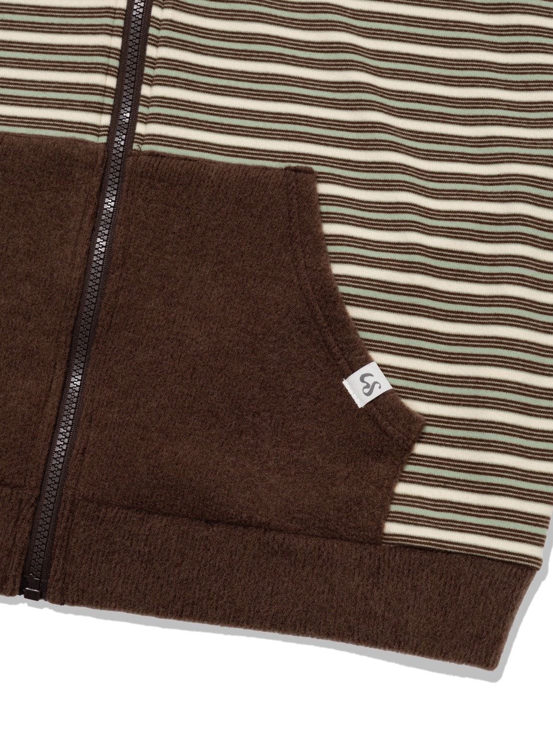 12/21 20:00 発売【Uglyshadow】RABBIT EAR HOOD STRIPE ZIP-UP