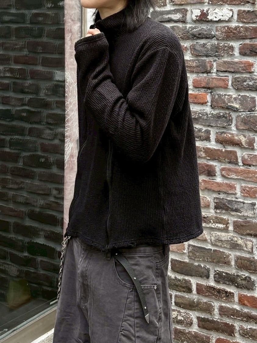 受注制【youll】vertical twin-zip top (2color)