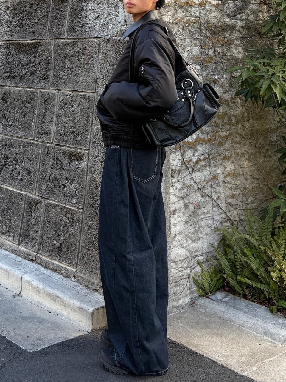 東京店WEB限定受注制【Chikashitsu +】balloon wide denim pants / 【チカシツプラス】バルーンワイドデニムパンツ (2color)