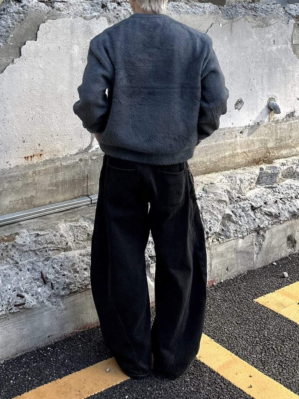 大阪店WEB限定受注制【Chikashitsu +】cropped hairy knit / 【チカシツプラス】クロップドヘアリーニット (3color)