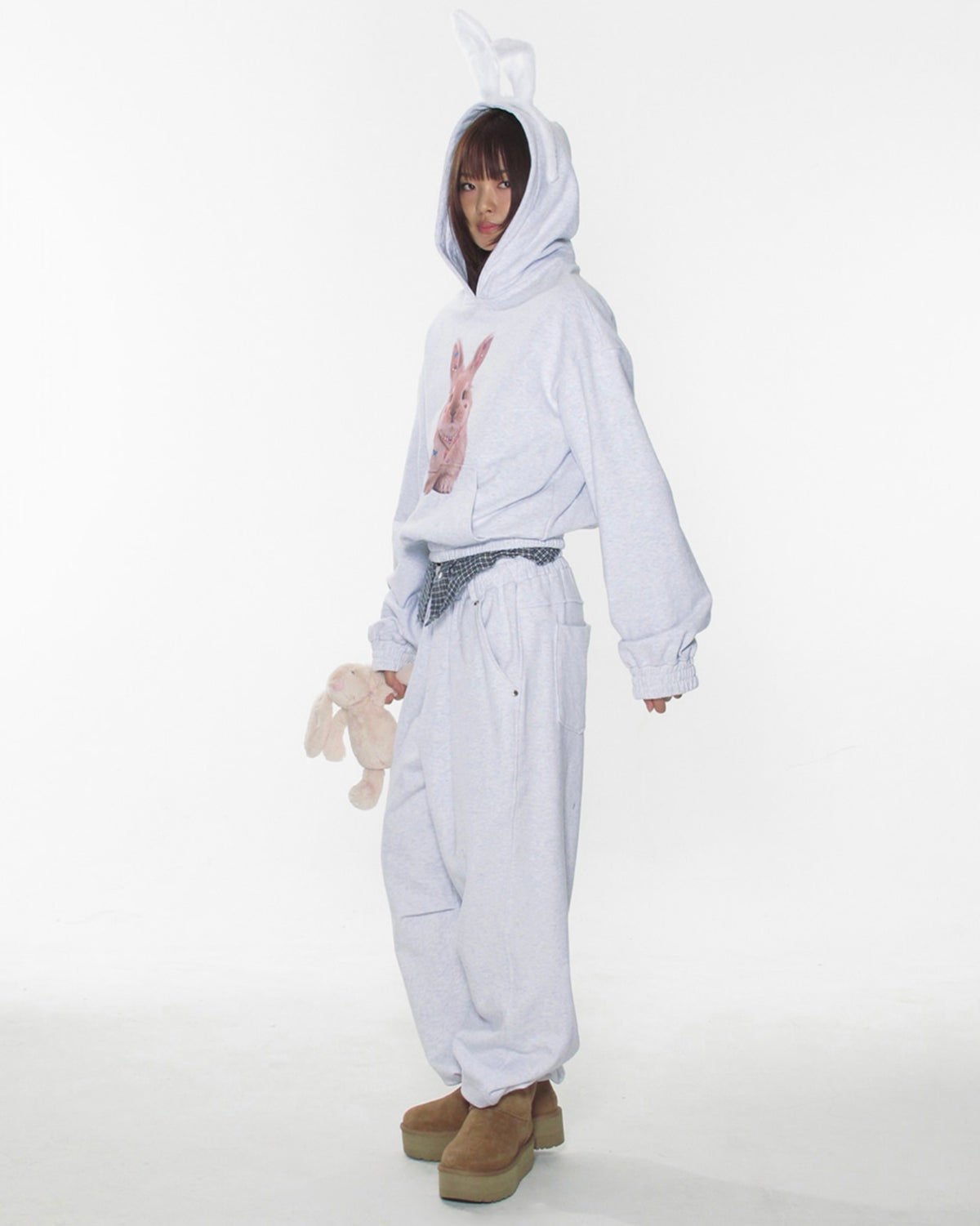 【CRANK】CURVED RIVET JOGGER PANTS