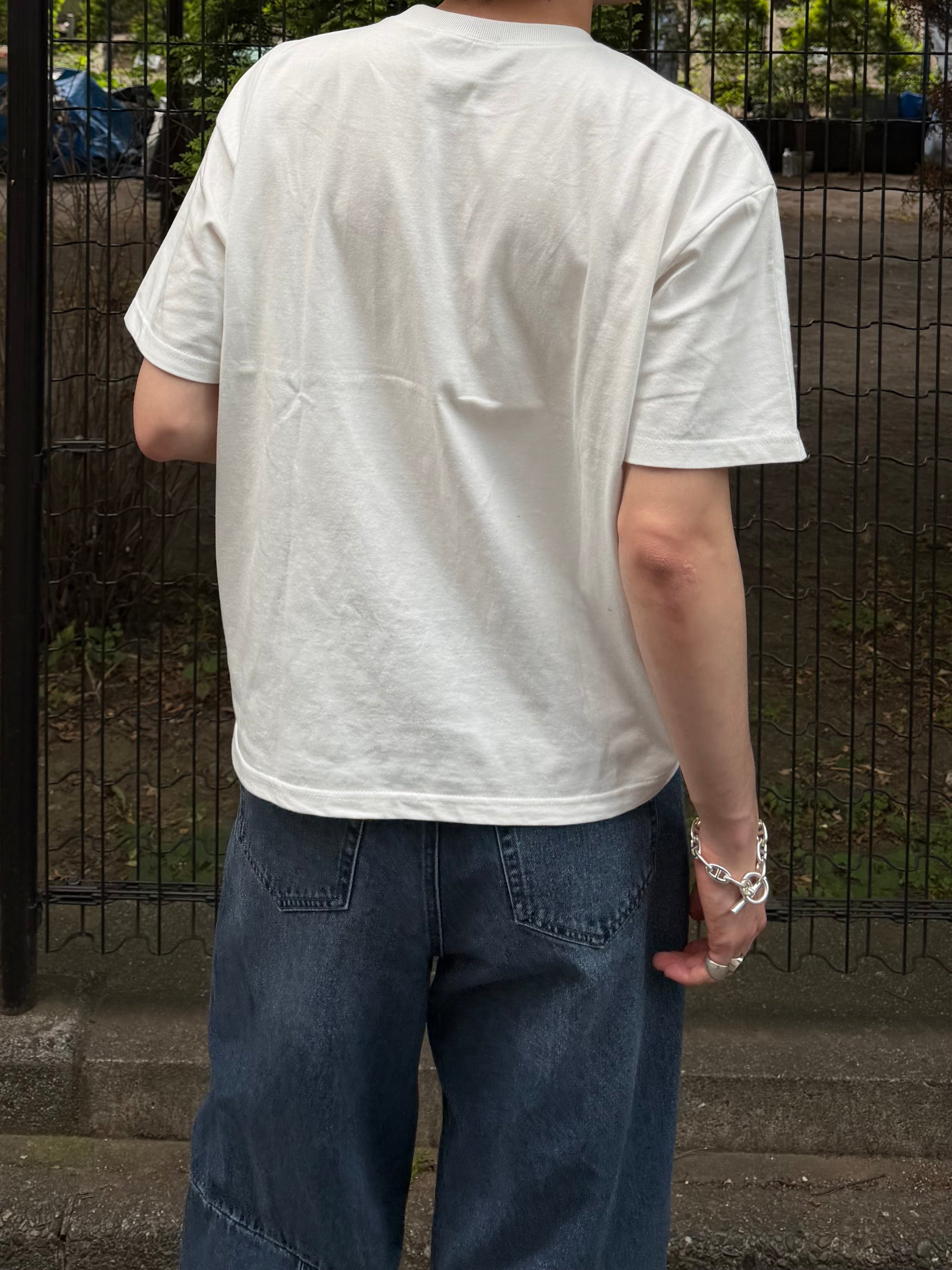 東京店WEB限定受注制【Chikashitsu +】cropped box tee (4color)