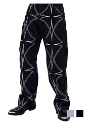 【E RIN AI E】METTALIC FOUR LEAF CLOVER DENIM PANTS