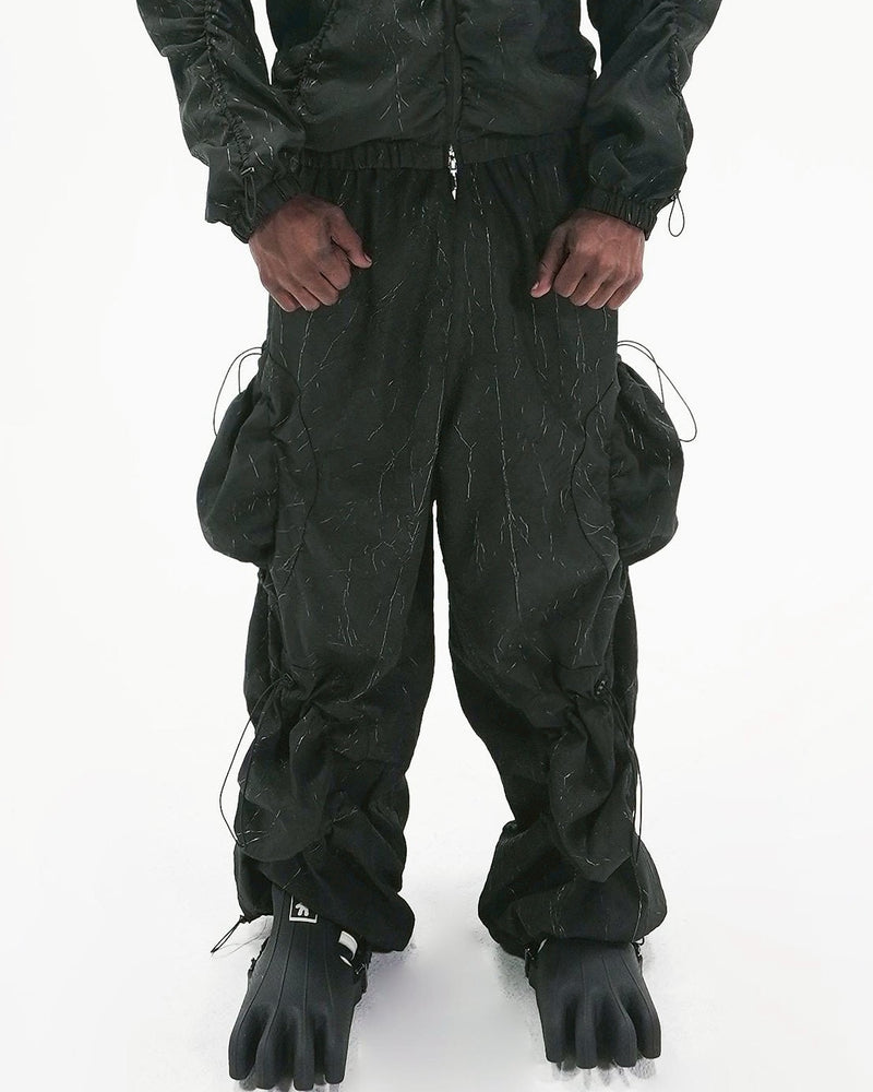 【E RIN AI E】CIRCLE SHIRRING GEAR PANTS