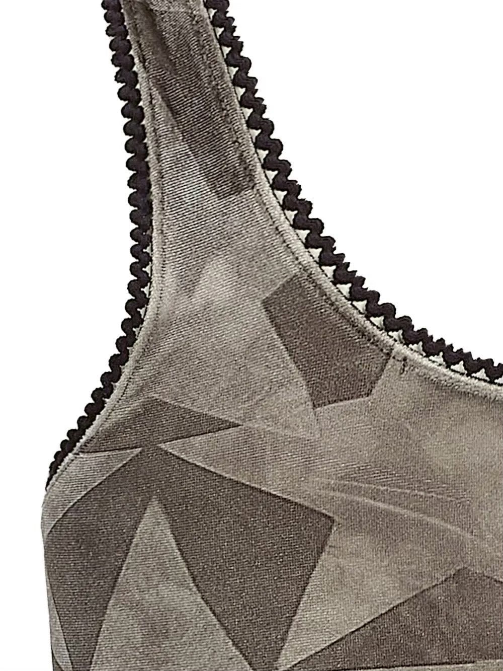 【W.I.A】SMASHED GREY VELVET MINI DRESS