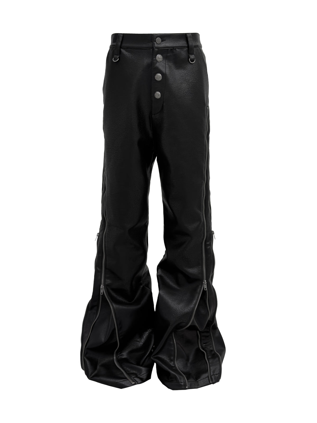 【Rosen Kreuz】MULTI-ZIP GUARD LEATHER PANTS