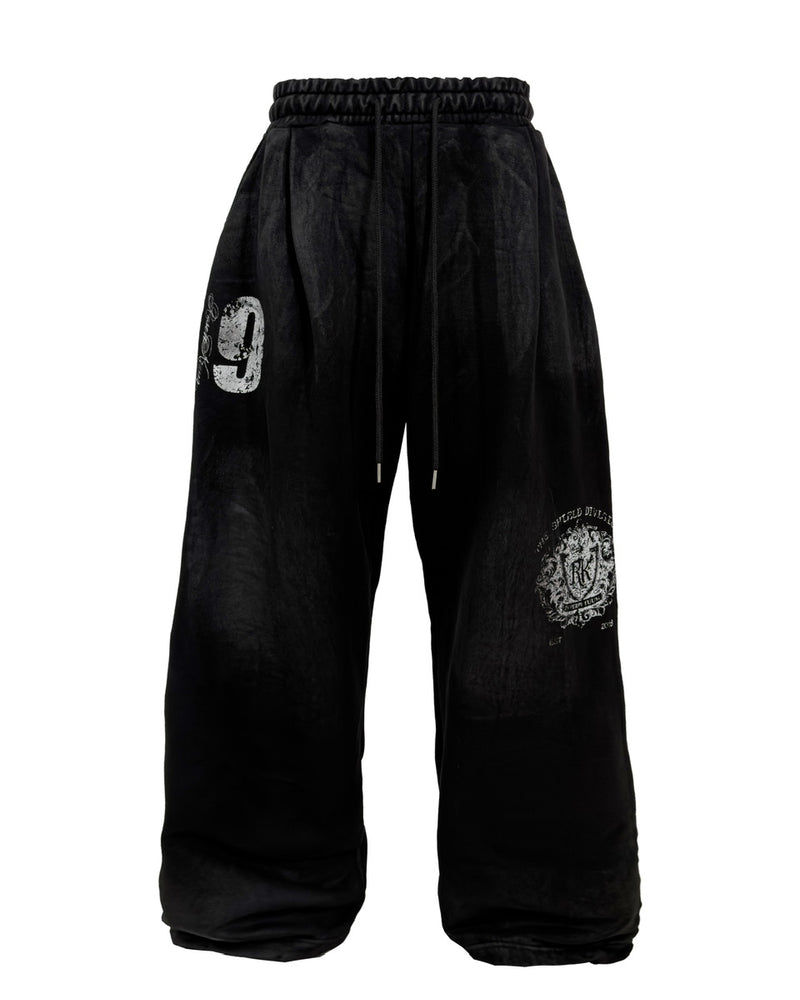 【Rosen Kreuz】COATED SHIELD SWEAT PANTS