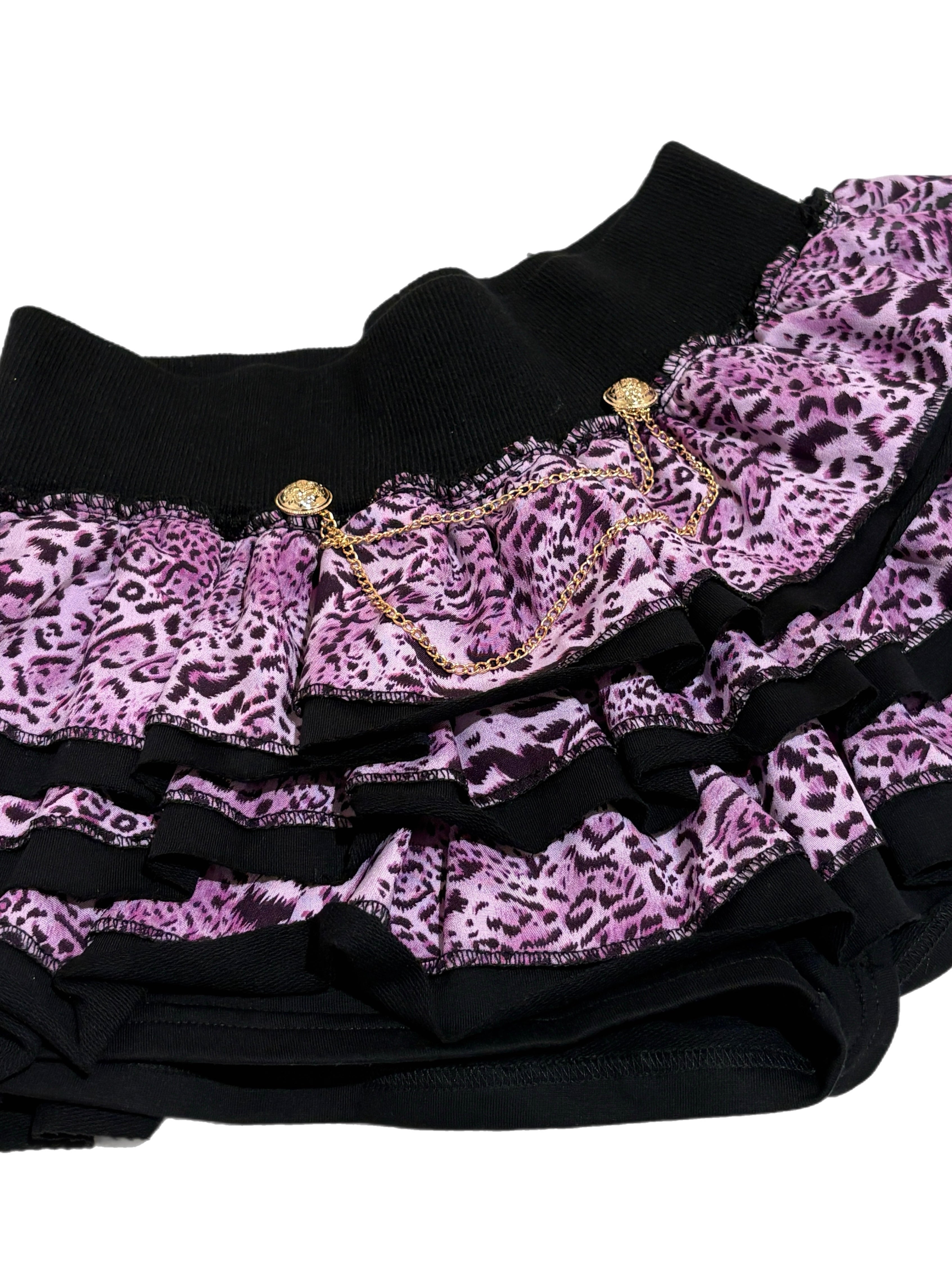 【BABY09】 baby leopard frill skirt (2color)