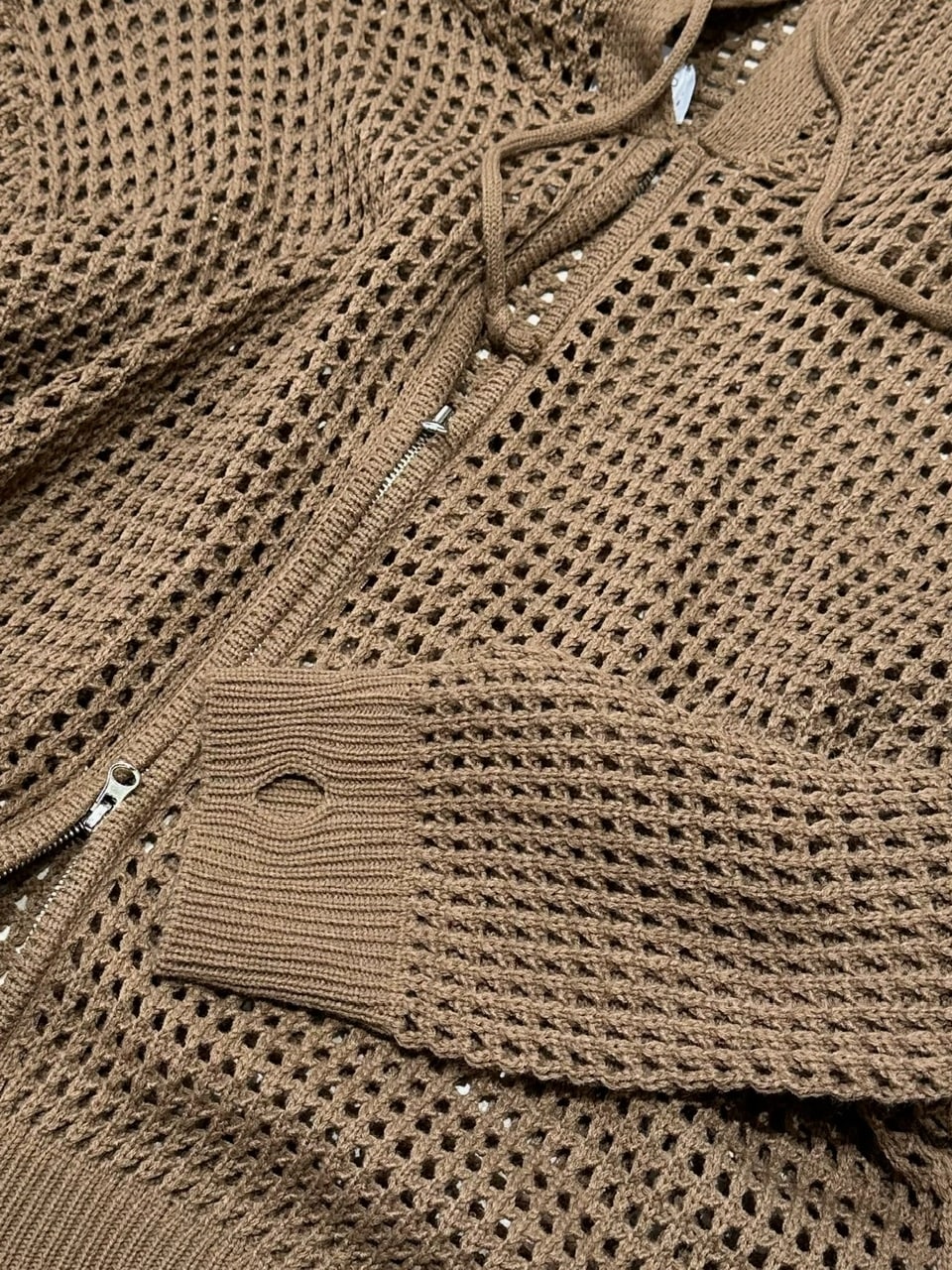 受注制【Chikashitsu +】mesh zip hoodie (5color) / 【チカシツプラス】メッシュ長袖ジップパーカー