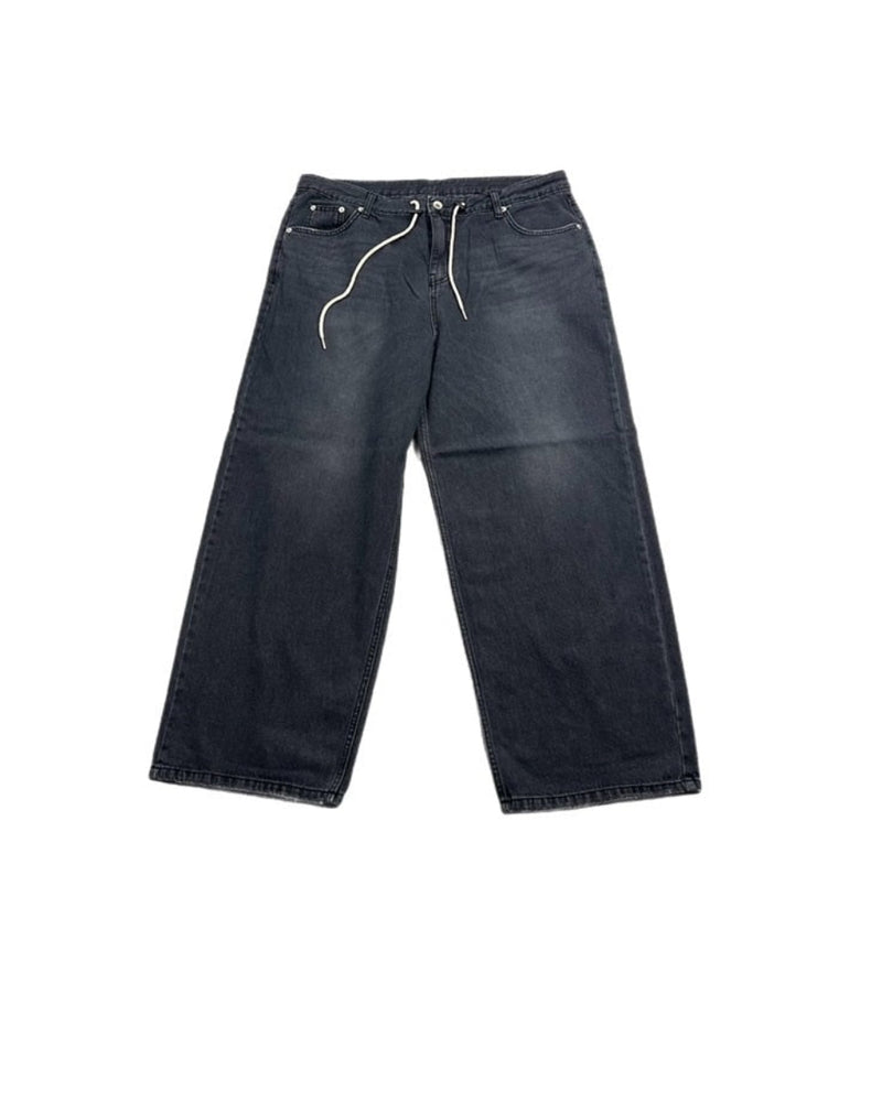 受注制【Chikashitsu +】rope wide denim pants (3color)