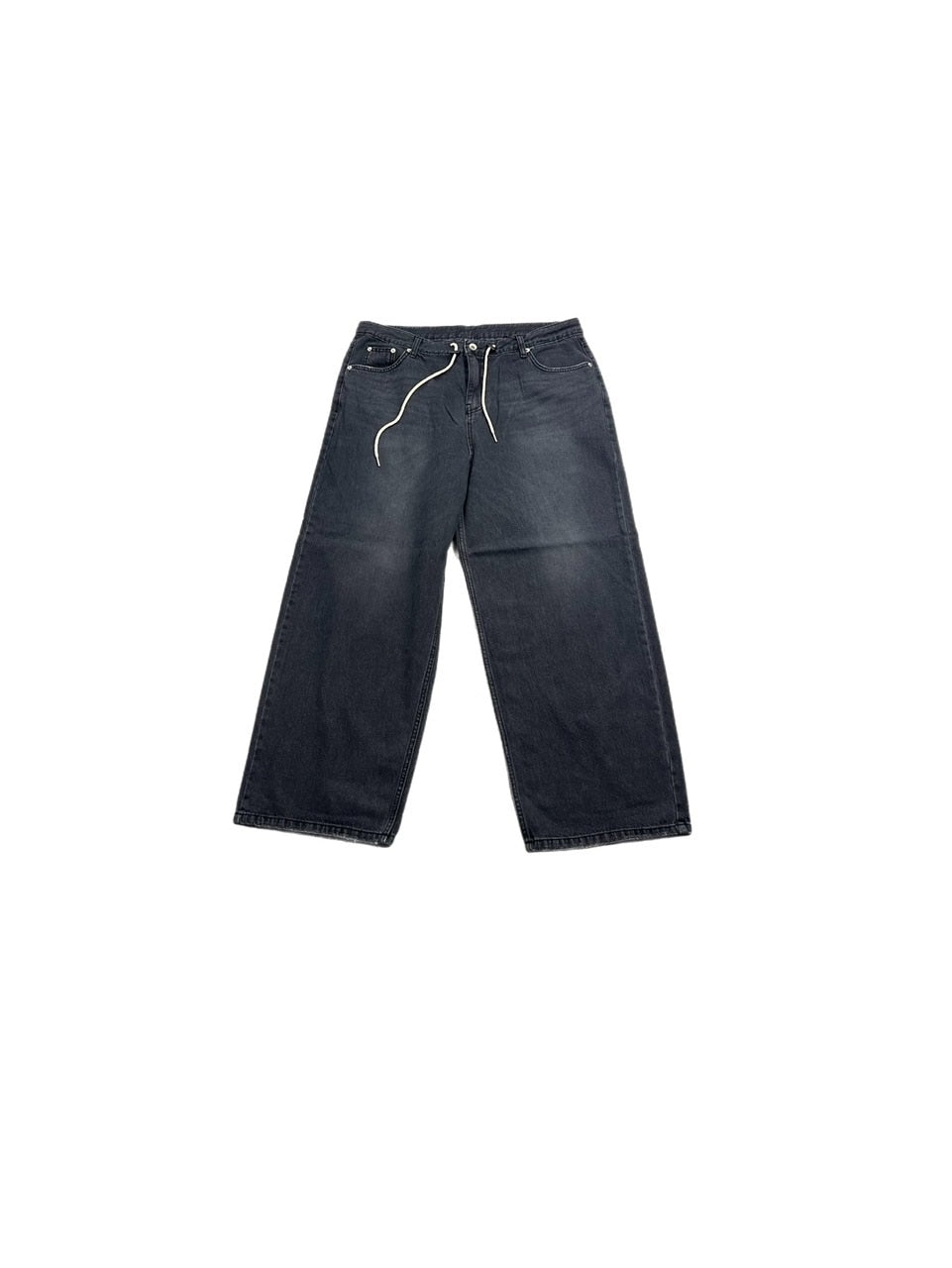 受注制【Chikashitsu +】rope wide denim pants (3color)