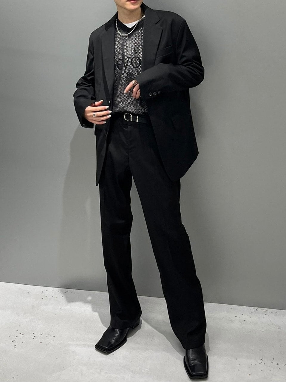 【Chikashitsu +】set up shingle jacket (4color)