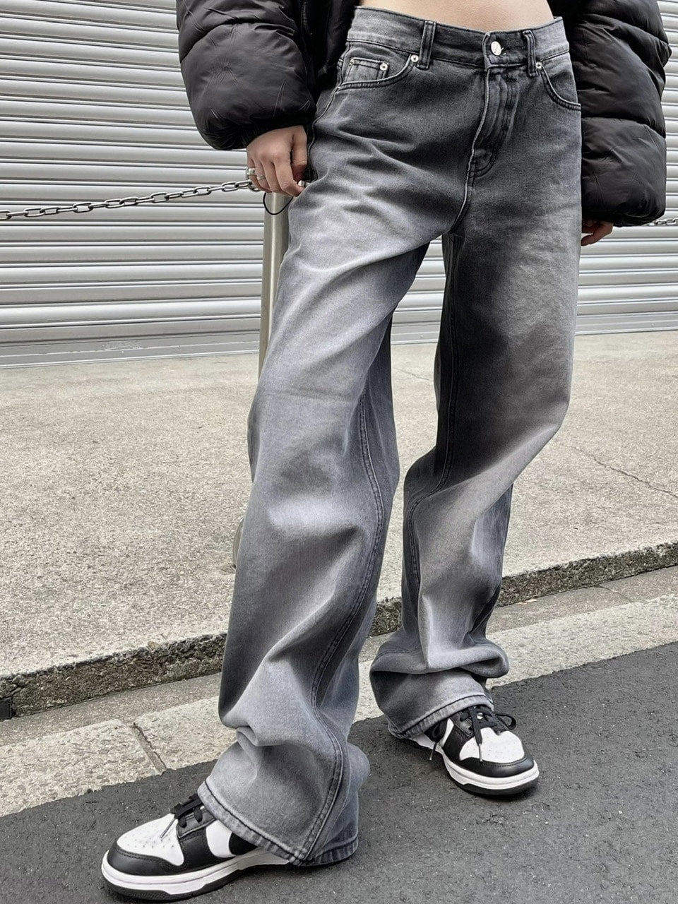 【Chikashitsu +】vintage wash denim pants (2color) / 【チカシツプラス】ヴィンテージウォッシュデニムパンツ