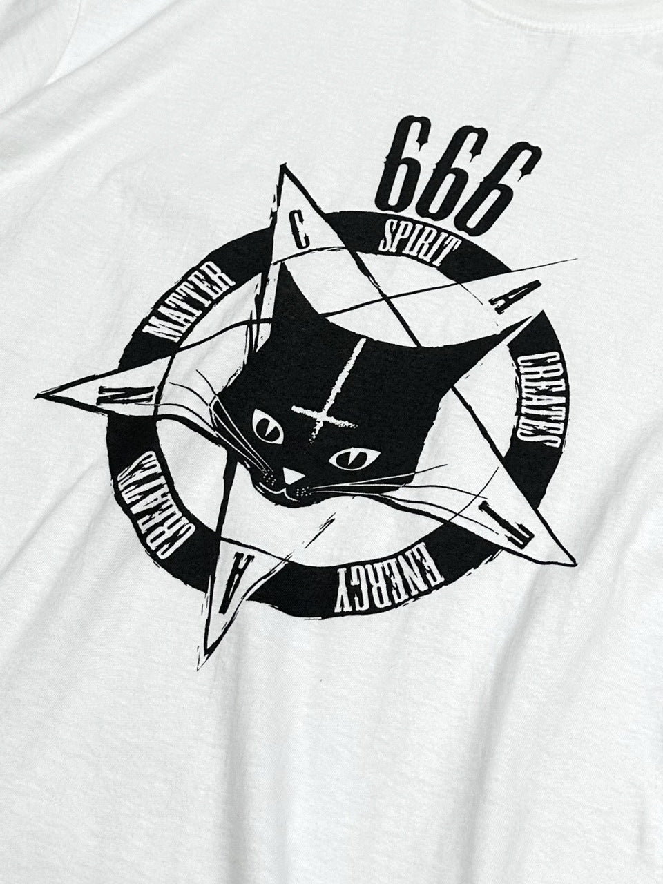 大阪店WEB限定【Chikashitsu +】oversized cats t-shirt (2color)