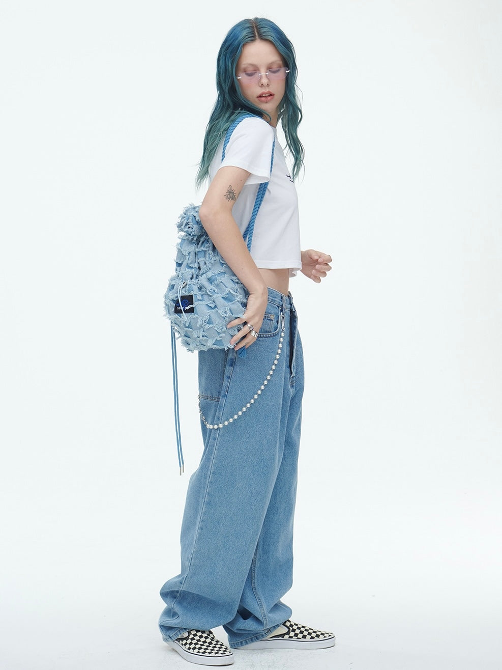 【SSERPE】CHECKERBOARD VAGABOND BAG