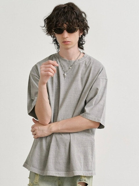 【RE:ON STUDIO】REON BACK LOGO PIGMENT T-SHIRT