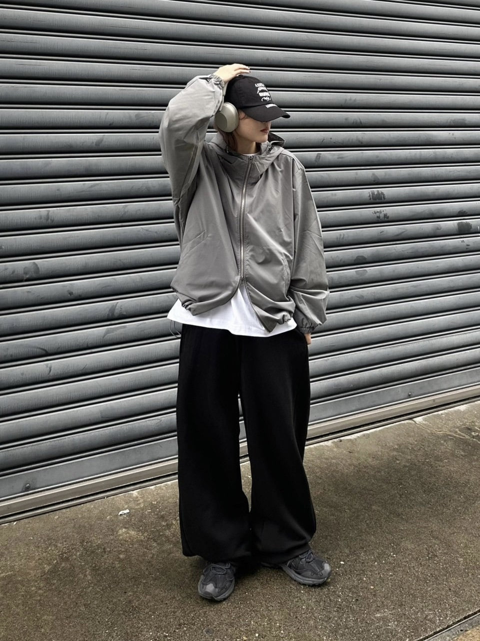 受注制【Chikashitsu +】unisex cropped hooded blouson (3color) / 【チカシツプラス】ユニセックスクロップドフード長袖ブルゾン