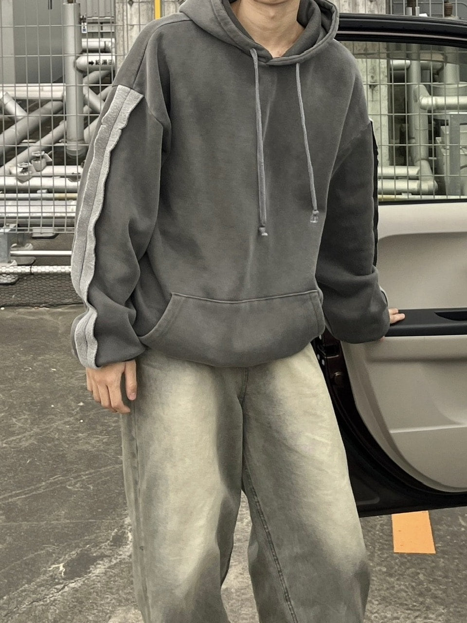 【youll】set up pigment sweat hoodie (2color)