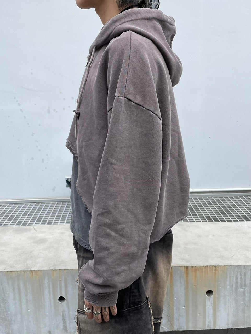 【Never mind the XU】star zip up crop hoodie (3color)