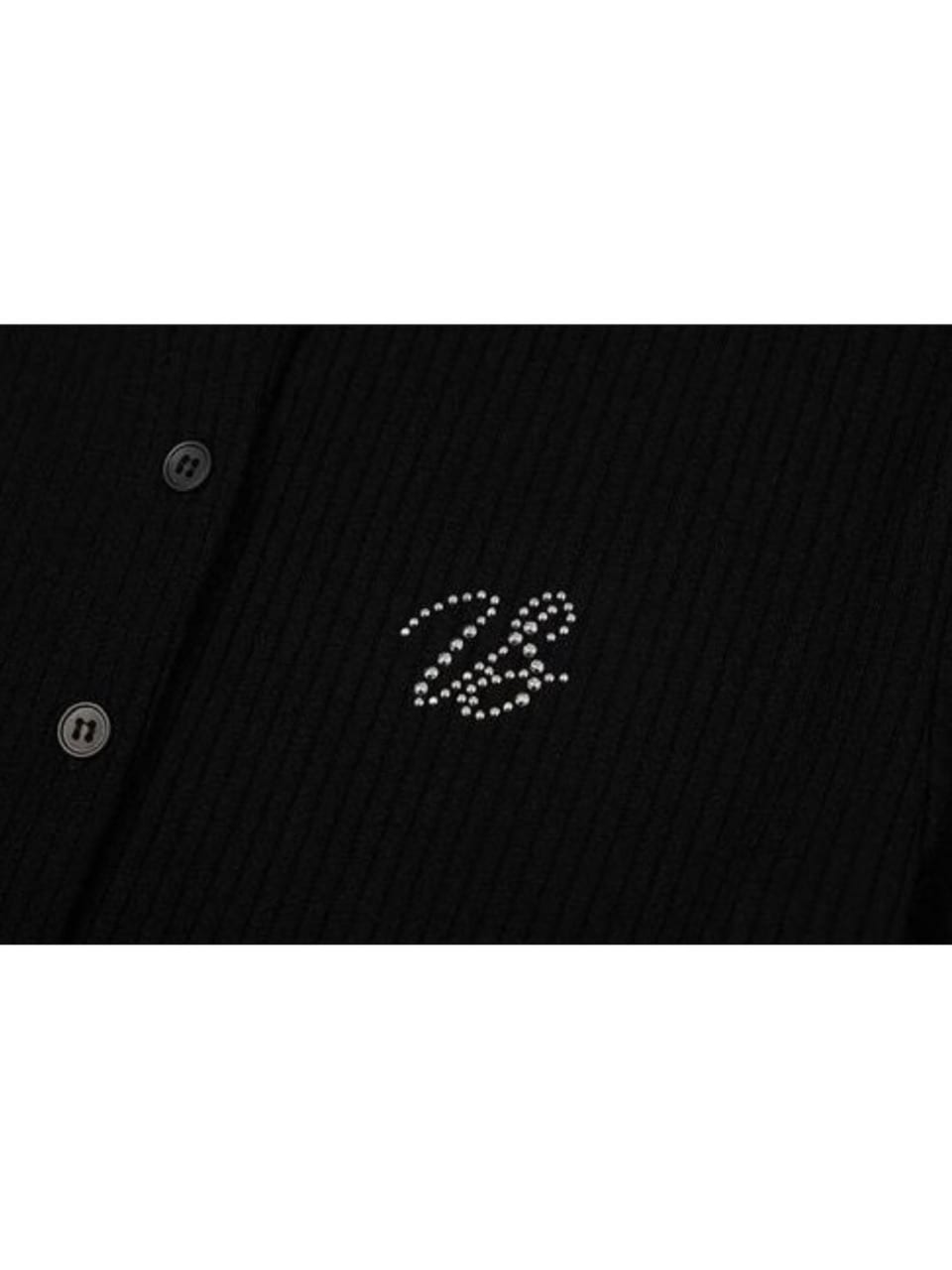 【Uglyshadow】CRYSTAL CARDIGAN / 【アグリーシャドウ】クリスタル長袖カーディガン