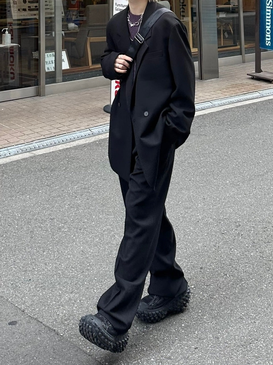 受注制【Chikashitsu +】set up overfit double jacket (3color)