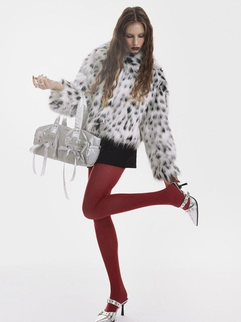 【NOT KNOWING】Double Ribbon Cargo Duffle Bag