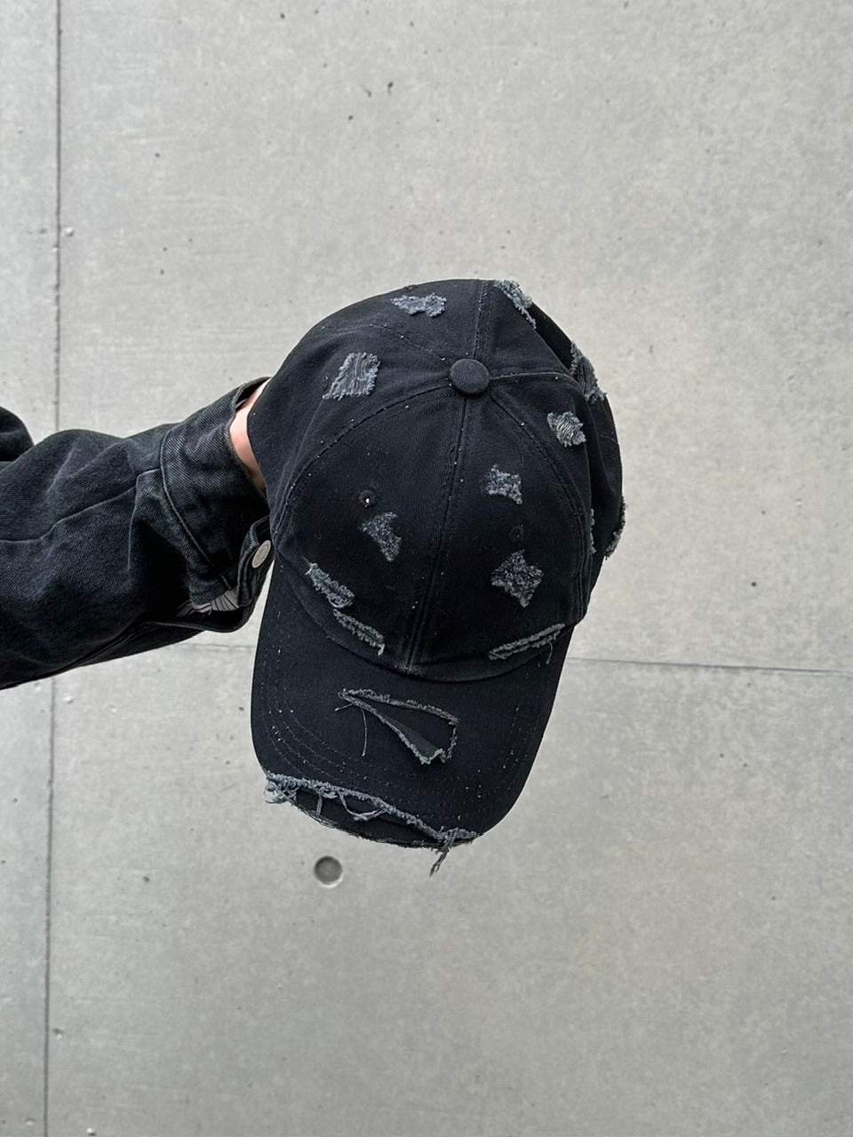 大阪店WEB限定受注制【Chikashitsu +】vintage damage cap (2color)