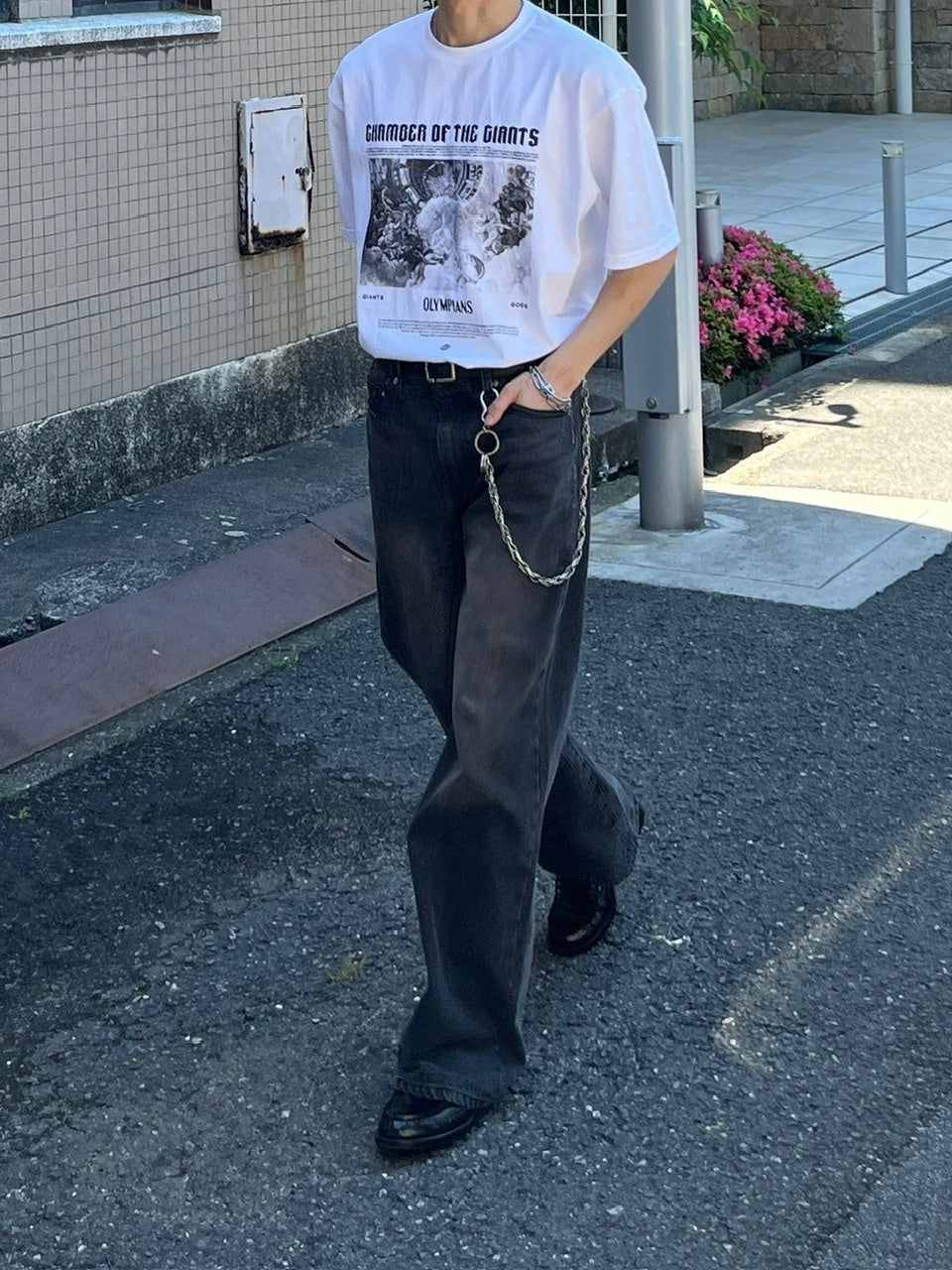 大阪店WEB限定【Chikashitsu +】oversized olympos t-shirt (2color)