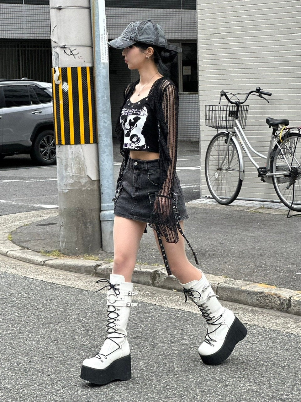 【Never mind the XU】frill lace cardigan (2color)