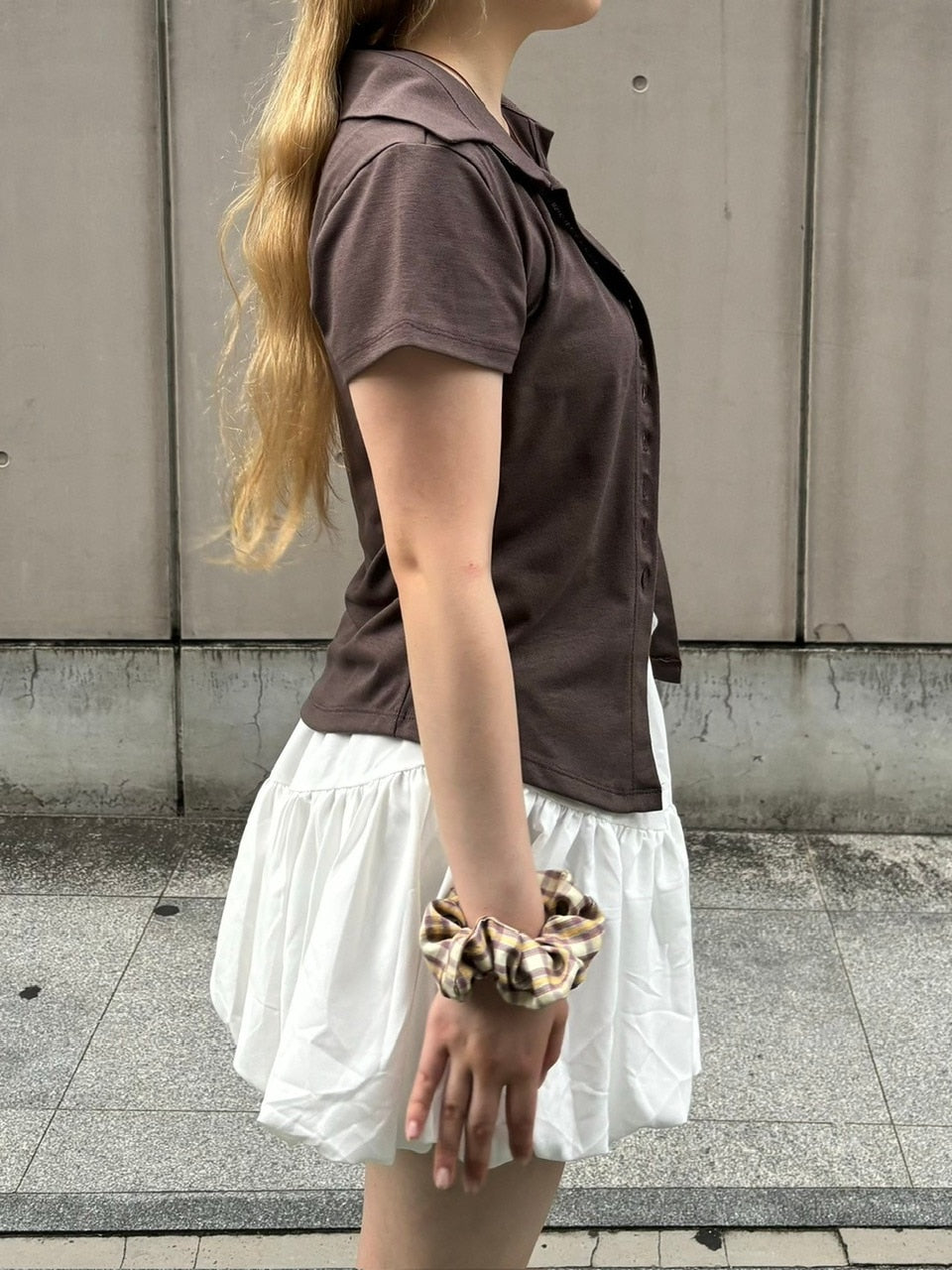 受注制【OaKS】slim collar short sleeve (4color)