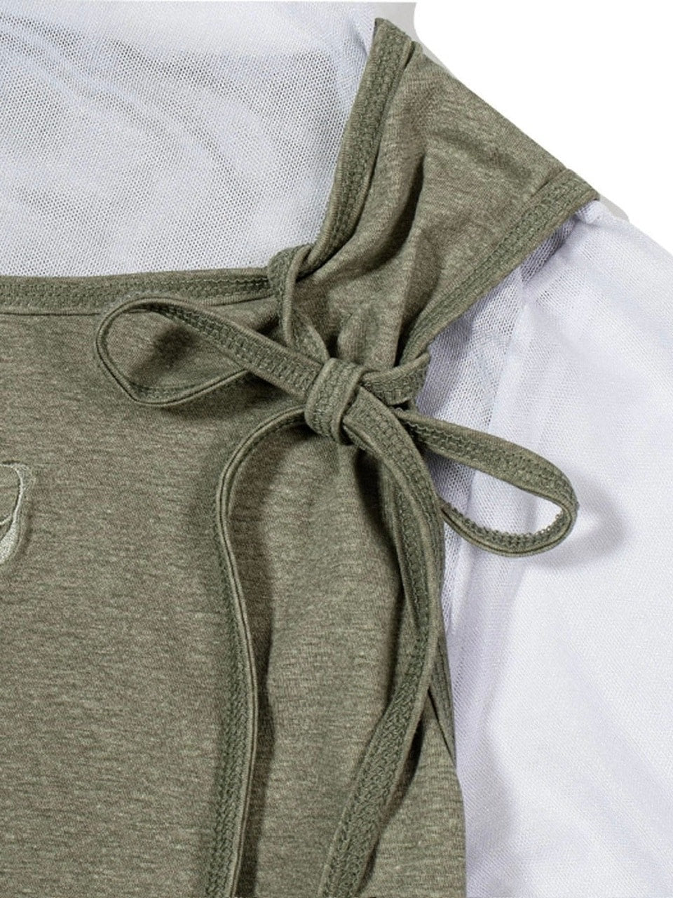 【Uglyshadow】PIGMENT MASH SLEEVELESS SET
