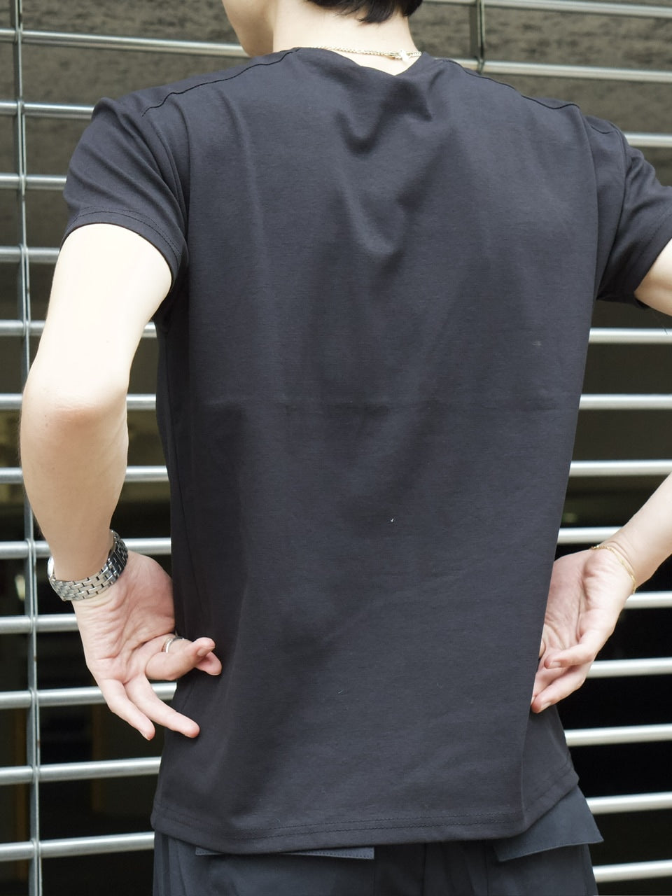 東京店WEB限定受注制【Chikashitsu +】compact crew neck tee (3color)