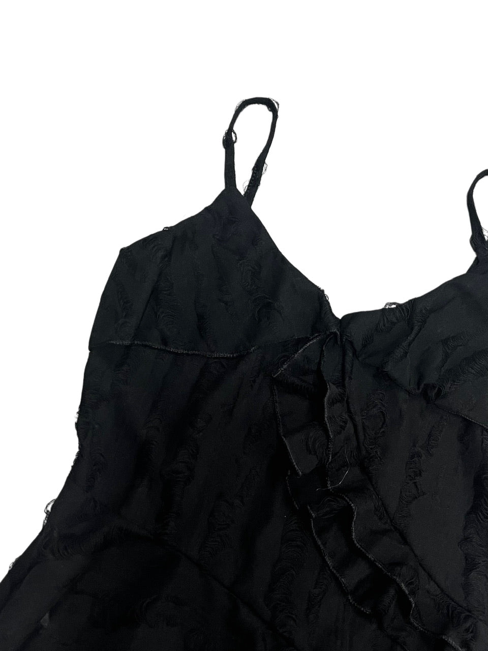 受注制【Never mind the XU】damage frill sleeveless (3color)