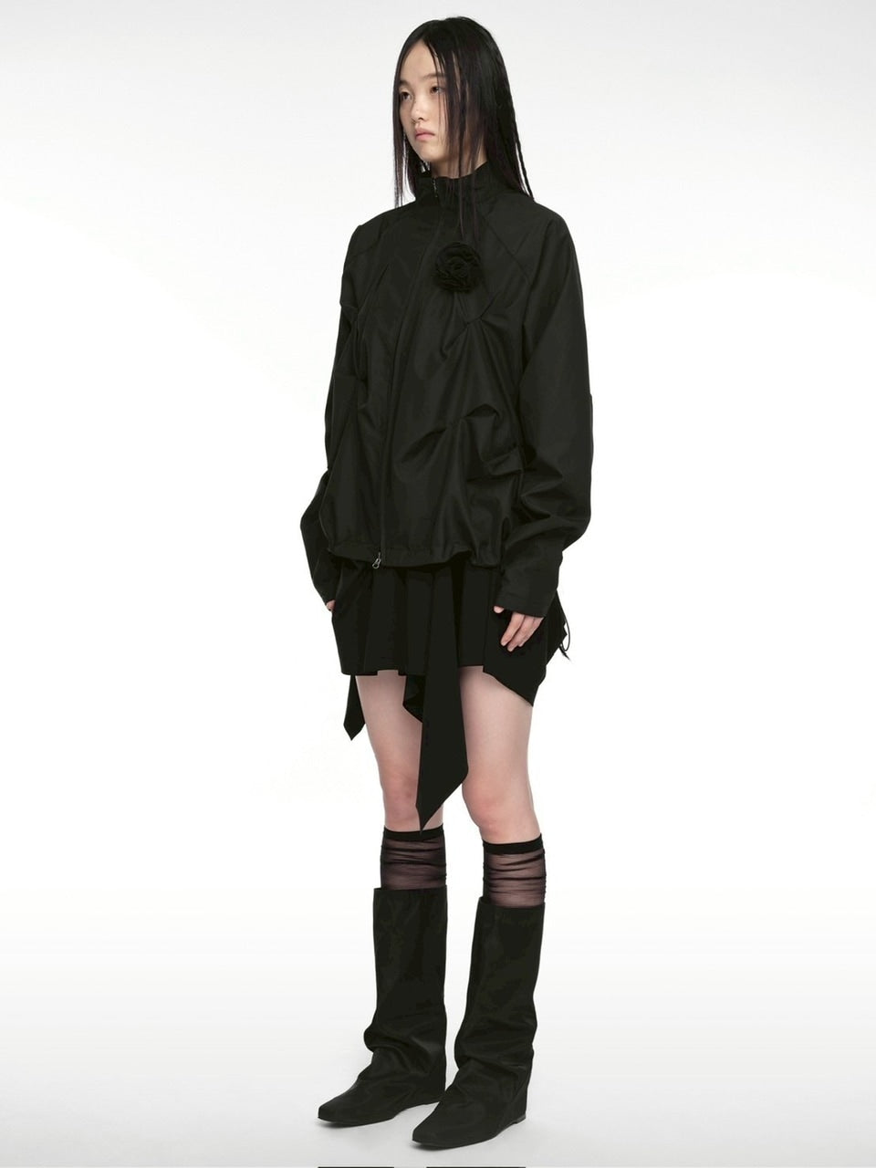 【NACHE】PINTUCK WIND BREAKER (UNISEX)