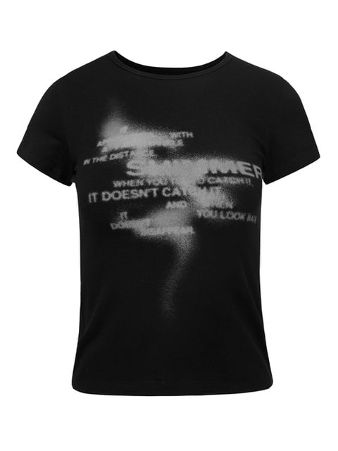 【NACHE】SHIMMER CROP T-SHIRT