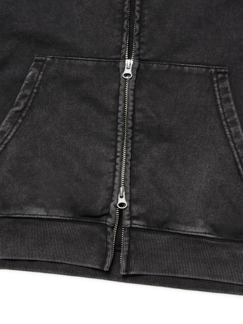 【NOMANUAL】M.L HOODED ZIP-UP / 【ノーマニュアル】ジップアップ長袖パーカー