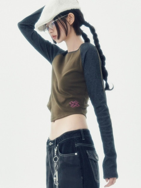 【runningHIGH】SPORTS SLIM RAGLAN TEE