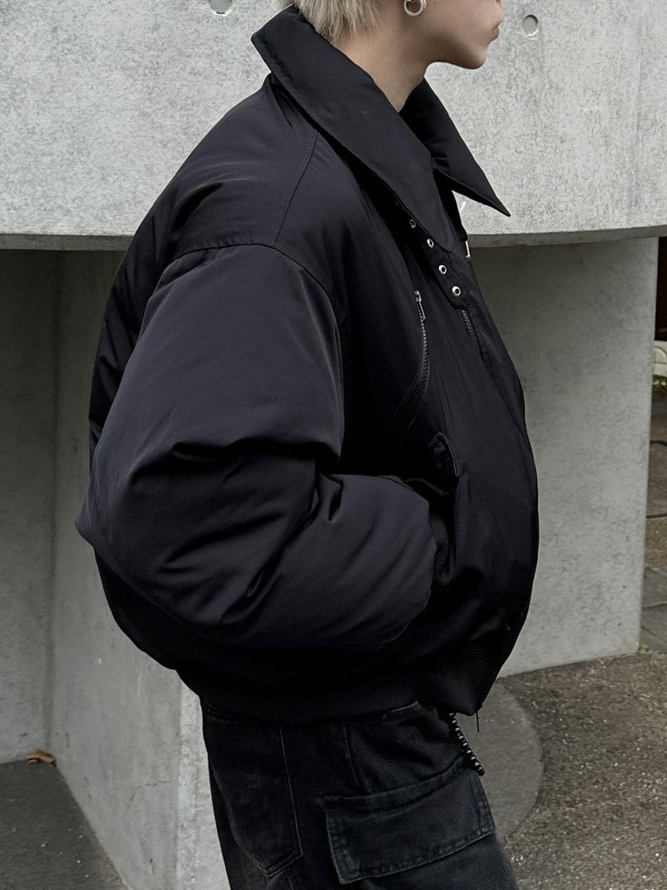 大阪店WEB限定【Chikashitsu +】stand neck padding jacket (2color)