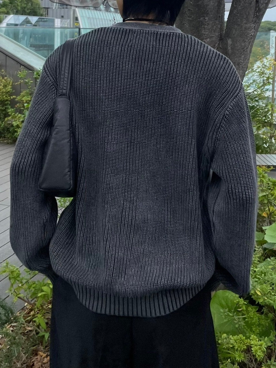 【Chikashitsu +】dirty wash cotton cardigan (3color) / 【チカシツプラス】ダーティウォッシングコットンクロップカーディガン