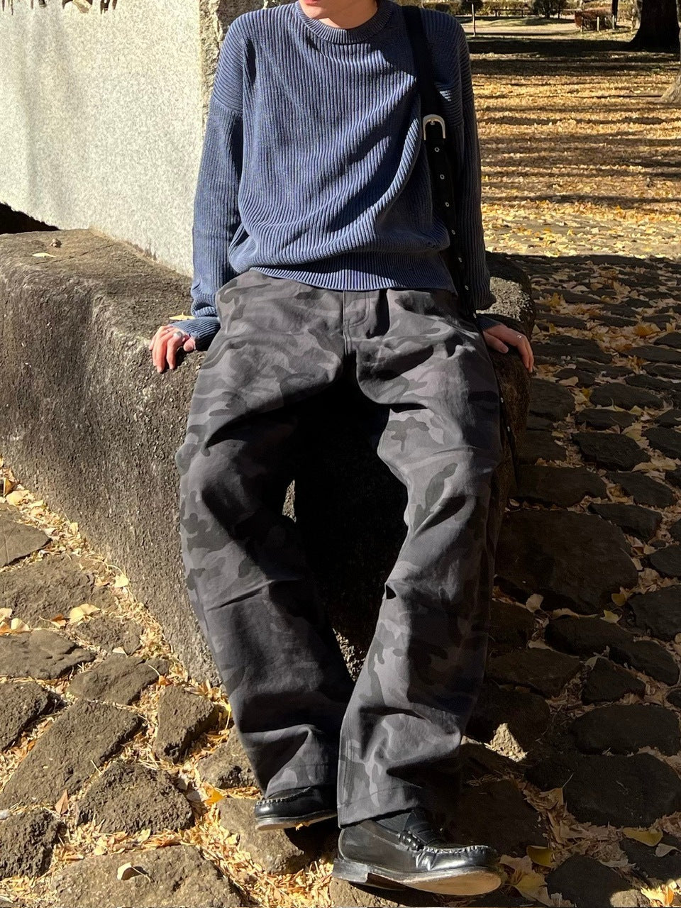 【Chikashitsu +】vintage wash damage knit (3color) / 【チカシツプラス】ビンテージウォッシュダメージ長袖ニット