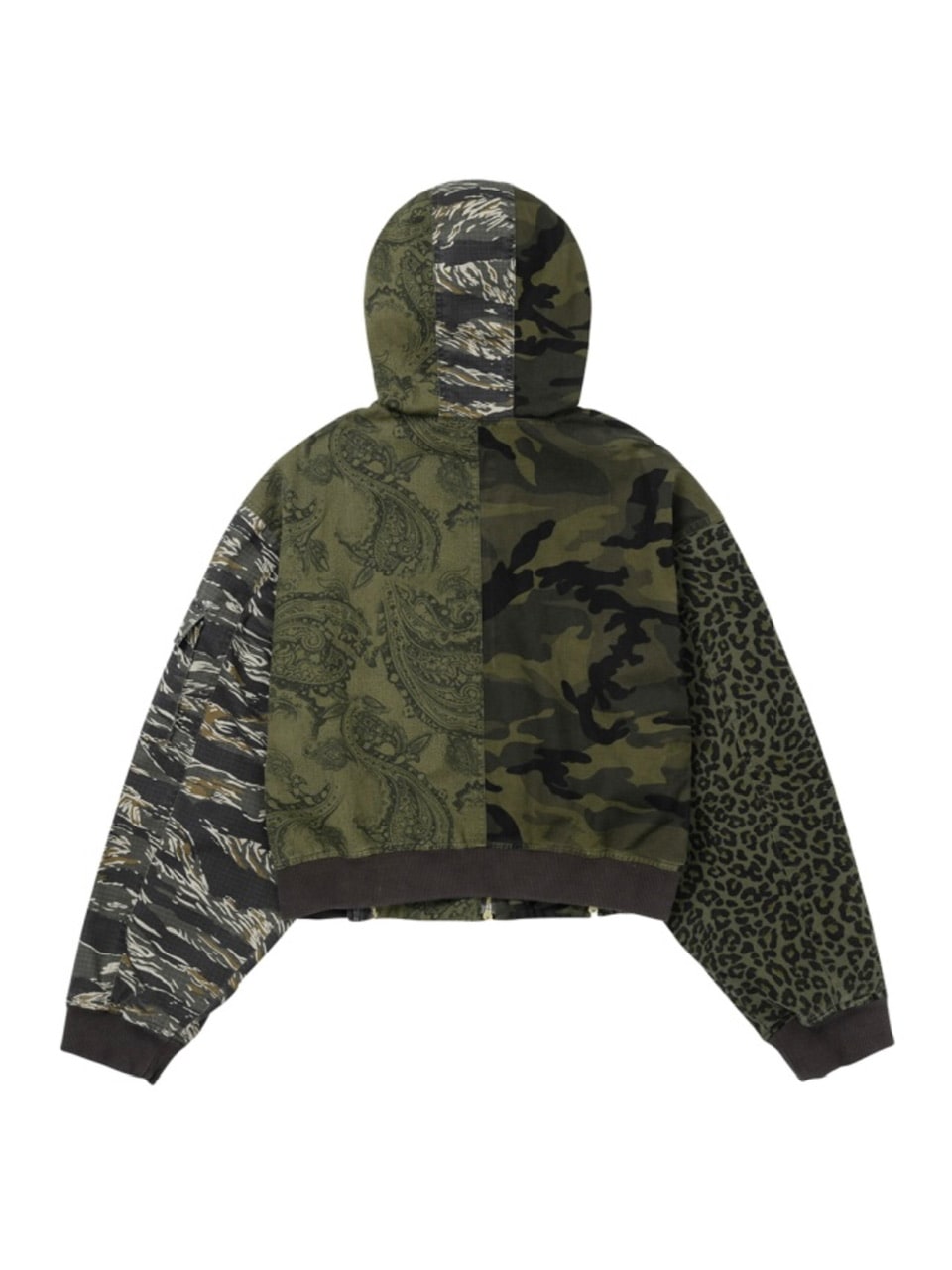 【AJOBYAJO】Camouflage Zip-Up Hooded Jacket