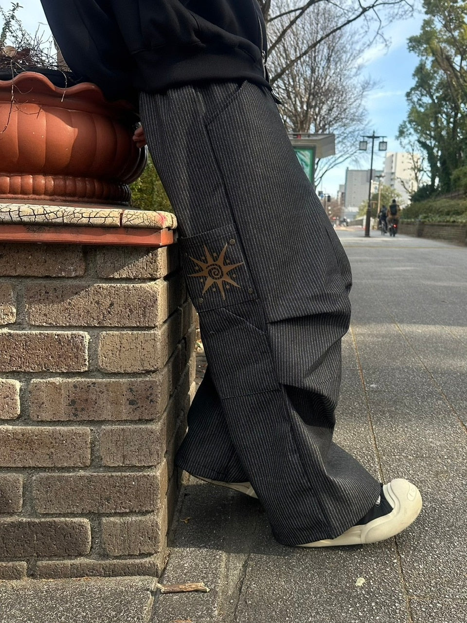 受注制【youll】stripe carpenter pants (2color)